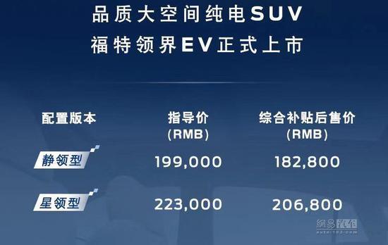 不限次代客充电 领界EV补贴后售18.28万起(2)